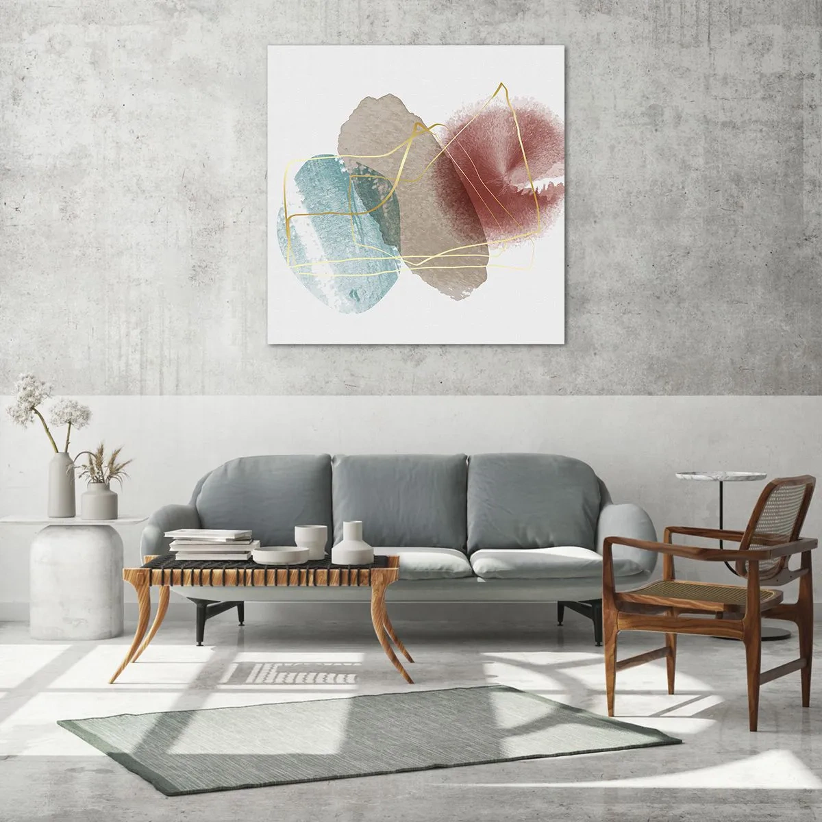 Impression sur verre - Image sur verre - Coraux de l'espace - 50x50 cm