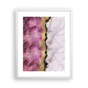 Affiche dans un cadre blanc - Poster - À la frontière - 40x50 cm