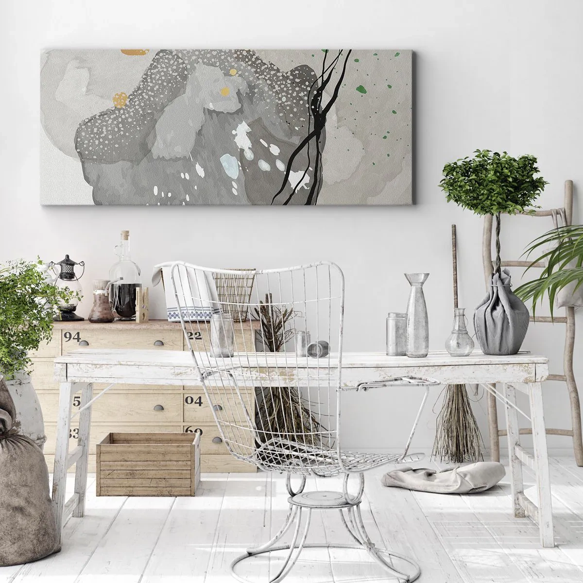 Impression sur toile - Image sur toile - Composition organique - 90x30 cm