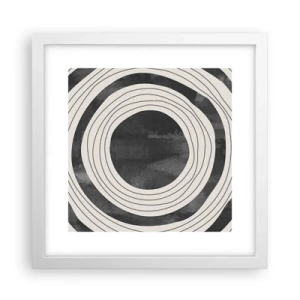 Affiche dans un cadre blanc - Poster - Droit au but - 30x30 cm