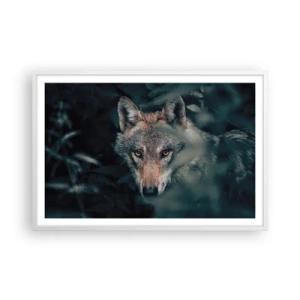 Affiche dans un cadre blanc - Poster - Chasseur - 91x61 cm