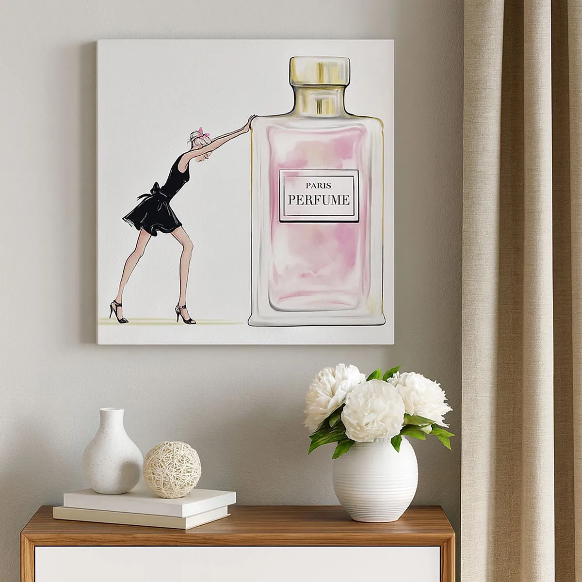 Impression sur toile - Image sur toile - L'essence des femmes - 30x30 cm