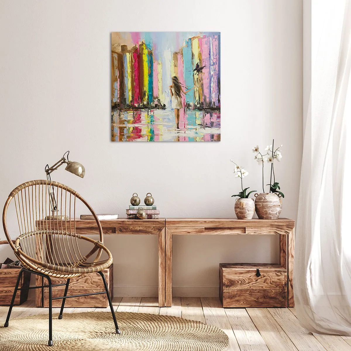 Impression sur toile - Image sur toile - Viens avec moi - 60x60 cm