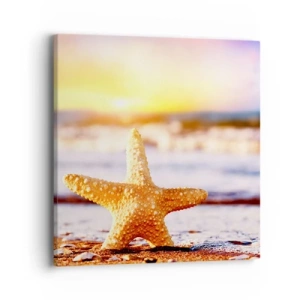 Impression sur toile - Image sur toile - Cadeau de la mer - 40x40 cm