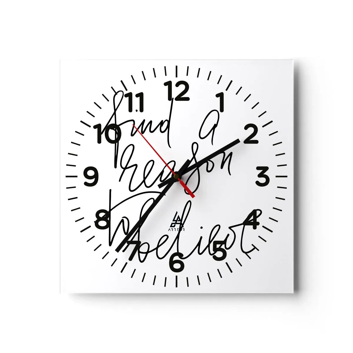 Horloge murale - Pendule murale - C'est possible - 40x40 cm