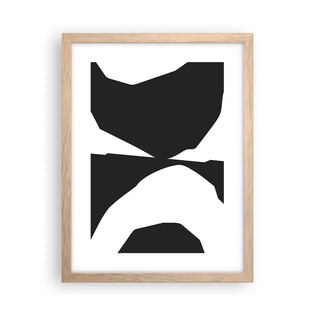 Affiche dans un chêne clair - Poster - Positif négatif - 30x40 cm