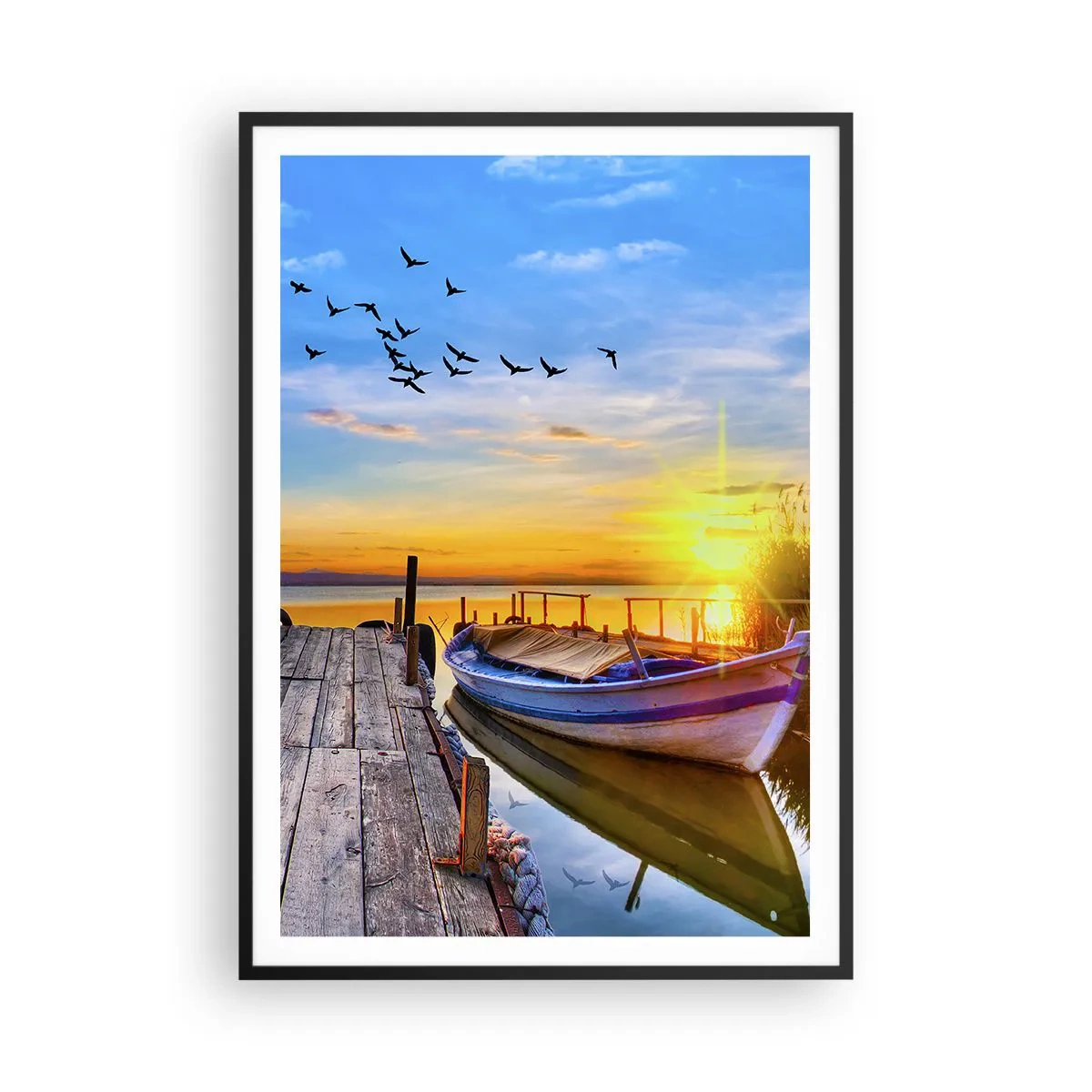 Affiche dans un cadre noir - Poster - Au revoir, à demain - 70x100 cm