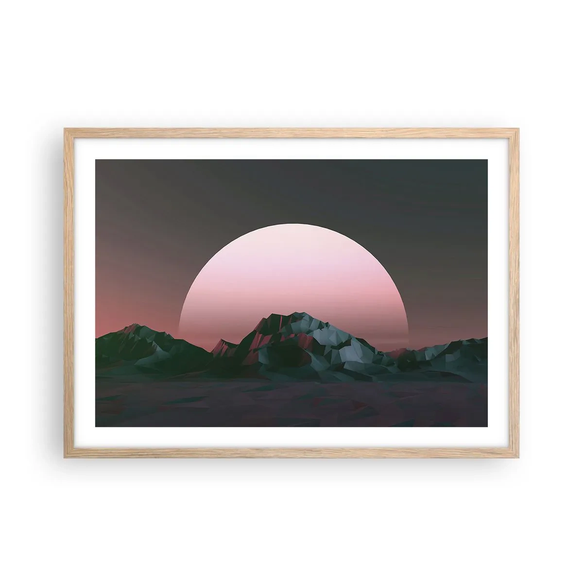 Affiche dans un chêne clair - Poster - Dans une galaxie voisine - 70x50 cm