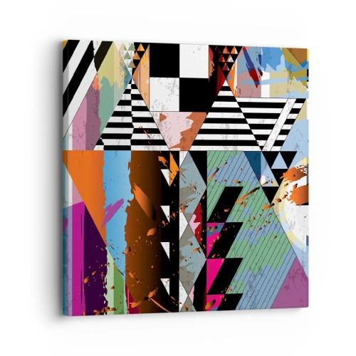 Impression sur toile - Image sur toile - Géométrique et organique - 30x30 cm