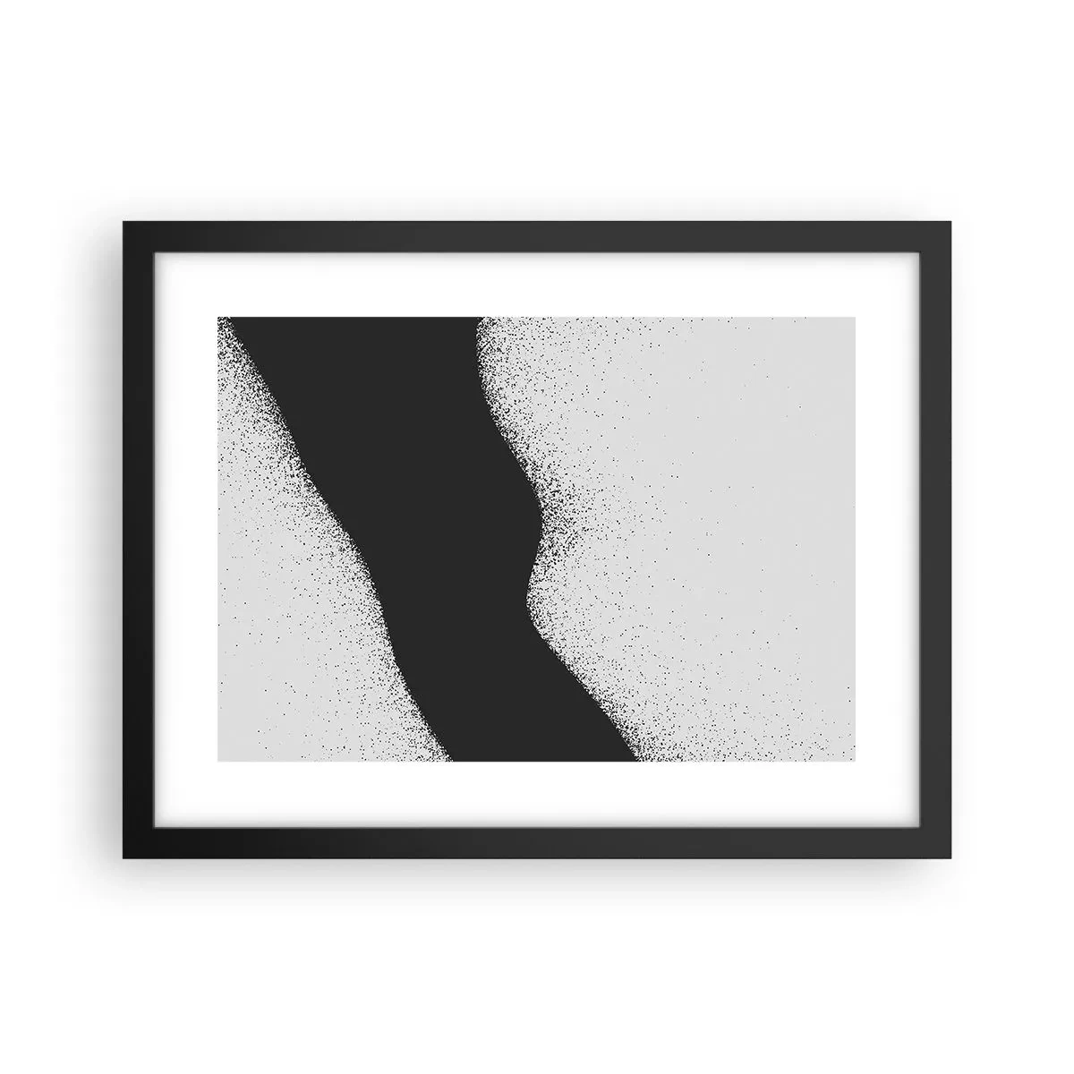 Affiche dans un cadre noir - Poster - Équilibre fluide - 40x30 cm