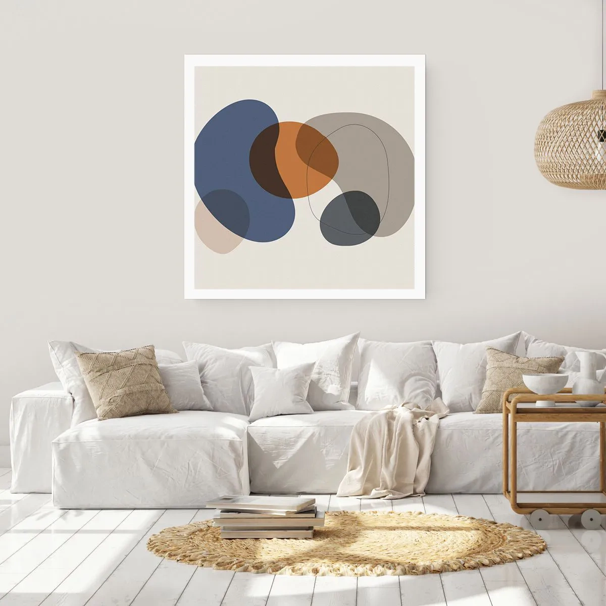 Affiche - Poster - Gouttes de couleur - 50x50 cm