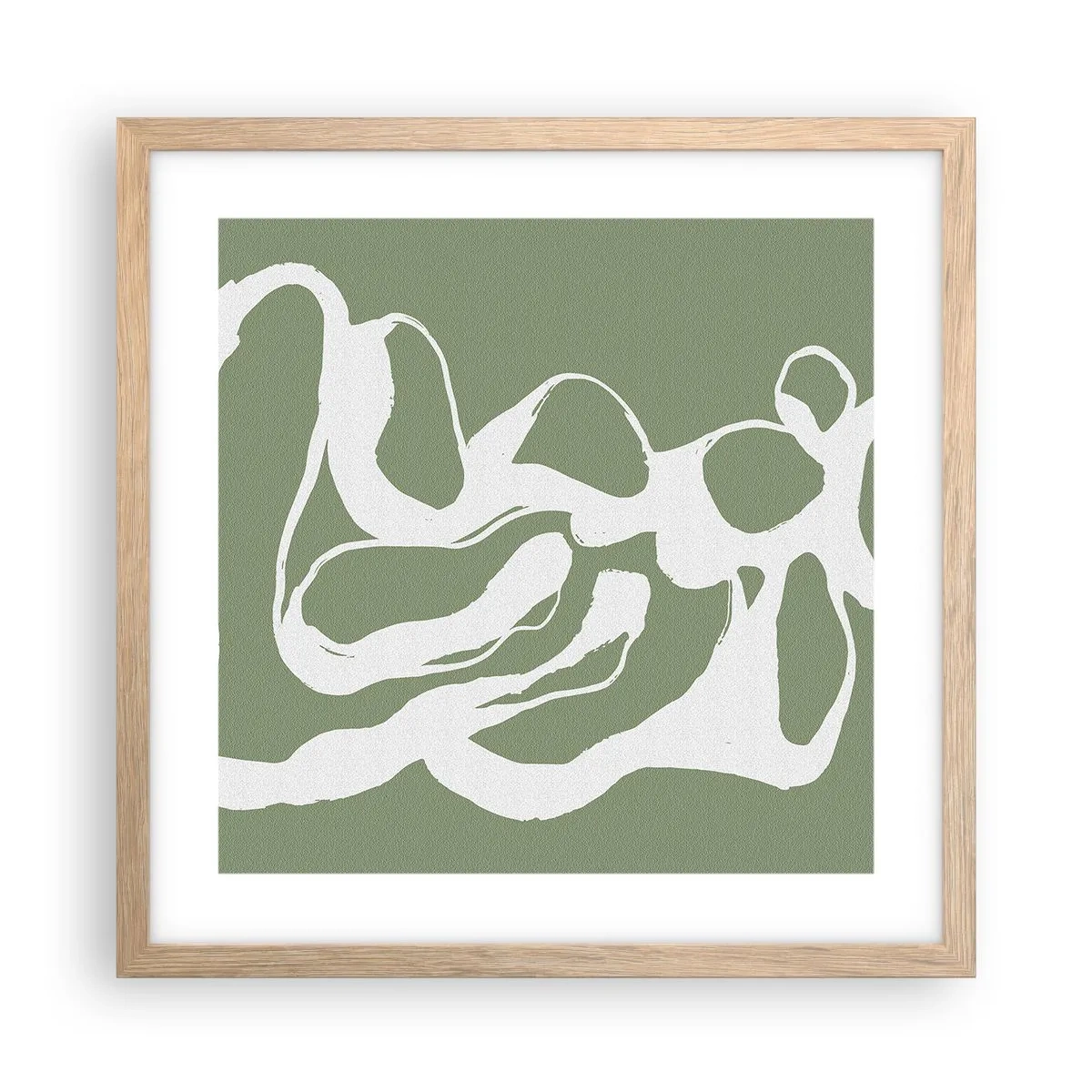 Affiche dans un chêne clair - Poster - L'appel de l'espace - 40x40 cm