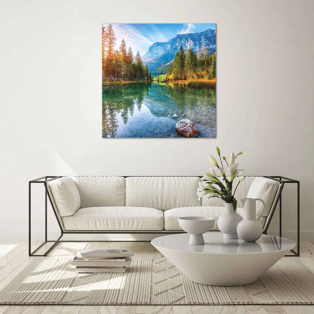 Impression sur verre - Image sur verre - Douceur automnale - 70x70 cm