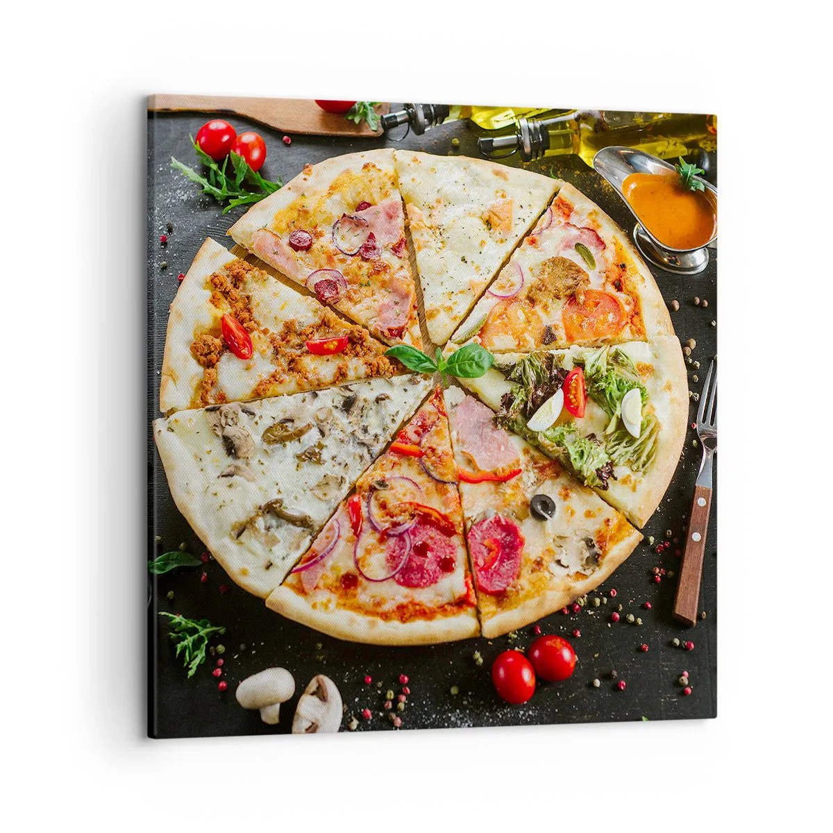 Impression sur toile - Image sur toile - Une gamme de saveurs - 50x50 cm