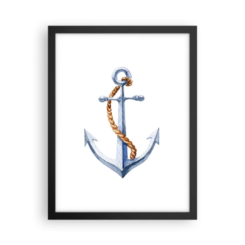 Affiche dans un cadre noir - Poster - Ah l'aventure ! - 30x40 cm