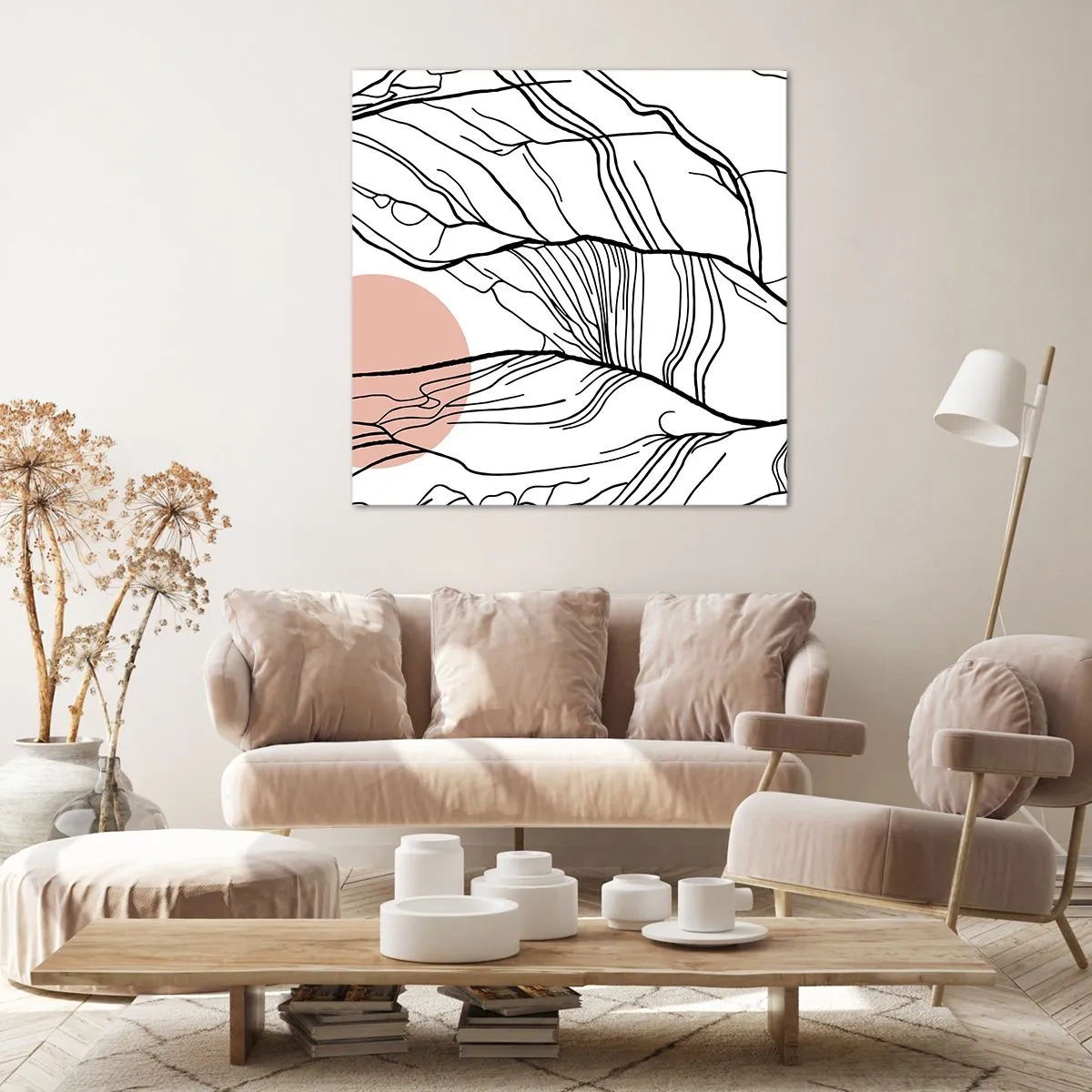 Impression sur toile - Image sur toile - Dans un réseau de brindilles - 40x40 cm