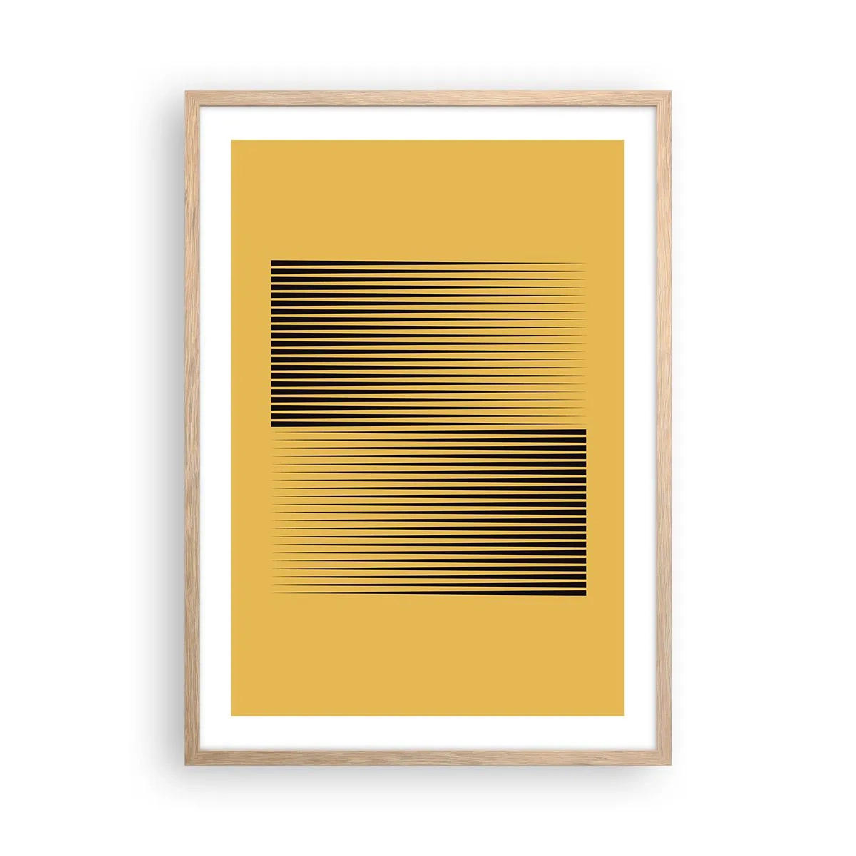 Affiche dans un chêne clair - Poster - Cadre opposé - 50x70 cm