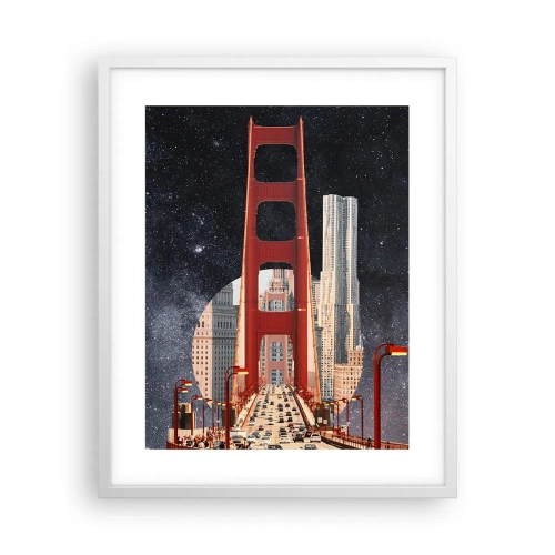 Affiche dans un cadre blanc - Poster - Toujours au centre - 40x50 cm