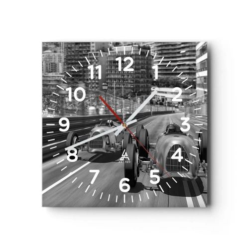 Horloge murale - Pendule murale - Il y a longtemps à Monté Carlo - 40x40 cm