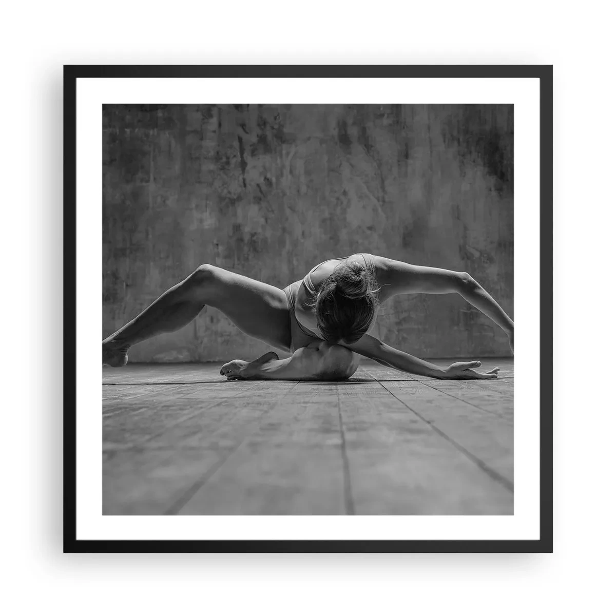 Affiche dans un cadre noir - Poster - Symétrie trouvée - 60x60 cm