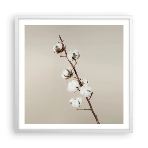 Affiche dans un cadre blanc - Poster - A la source de la douceur - 60x60 cm