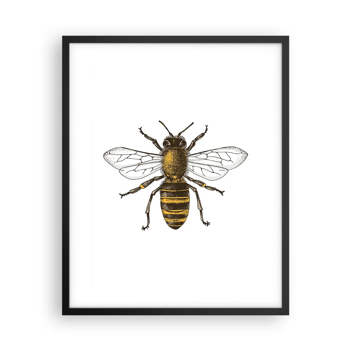 Affiche dans un cadre noir - Poster - Belle et bonne - 40x50 cm