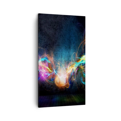Impression sur toile - Image sur toile - Joyeusement contre l'obscurité - 45x80 cm