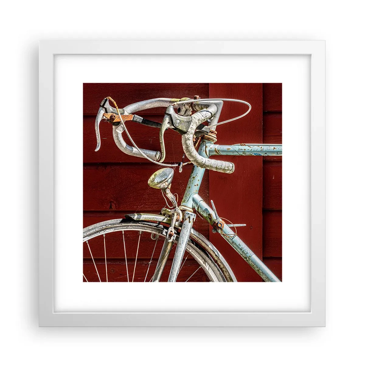 Affiche dans un cadre blanc - Poster - Construit pour la victoire - 30x30 cm