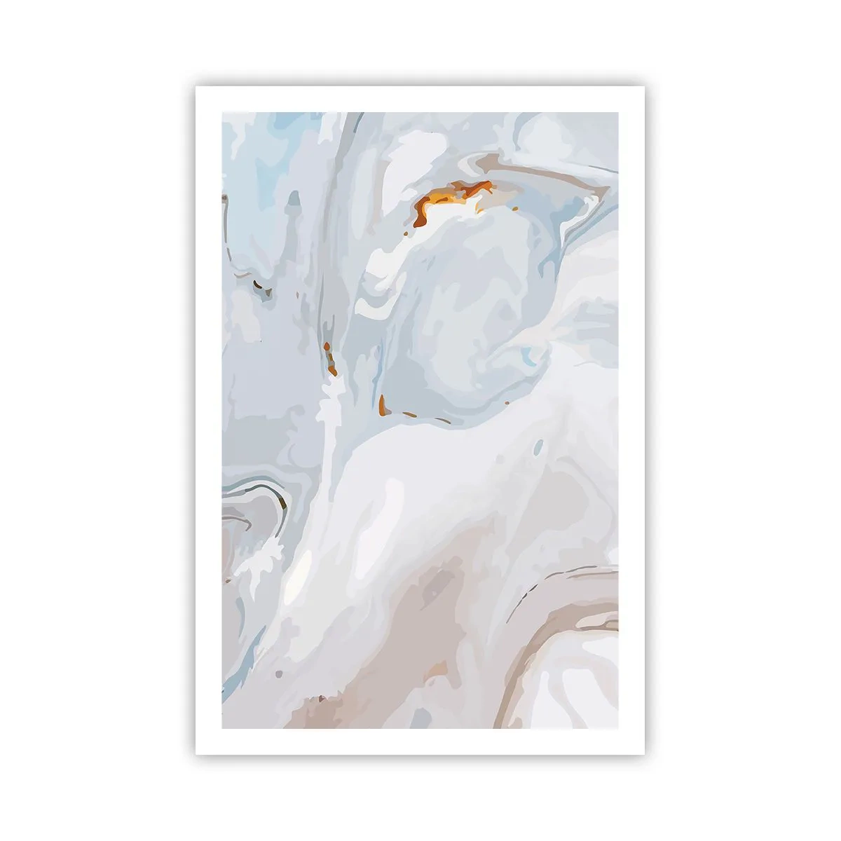 Affiche - Poster - Blanc surélevé - 61x91 cm