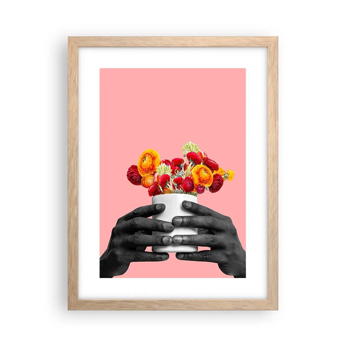 Affiche dans un chêne clair - Poster - Apothéose de la vie - 30x40 cm