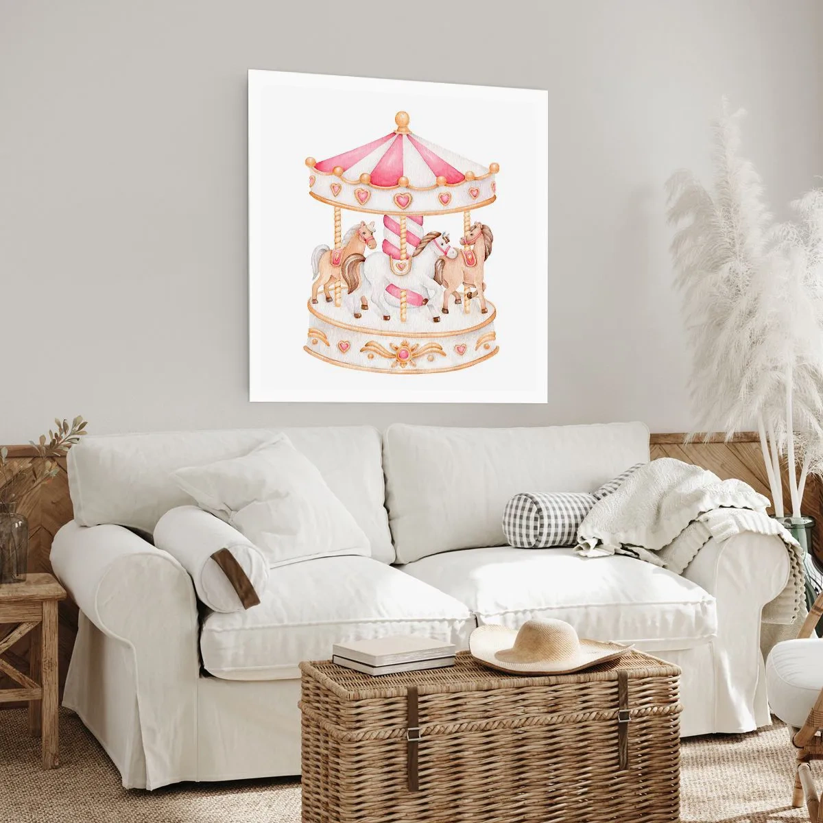 Affiche - Poster - Le doux monde de l'enfance - 50x50 cm