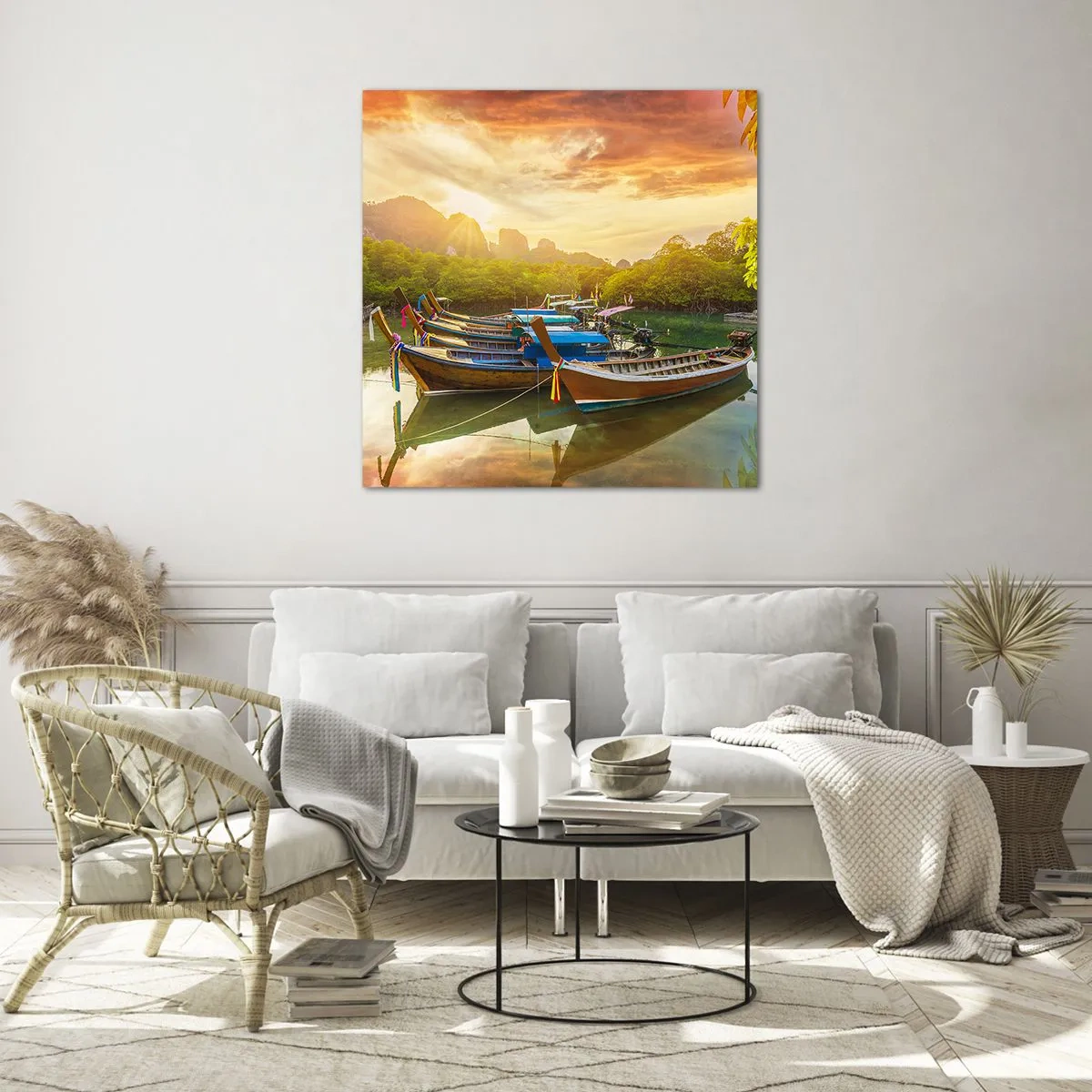 Impression sur verre - Image sur verre - Avant une journée chargée - 70x70 cm