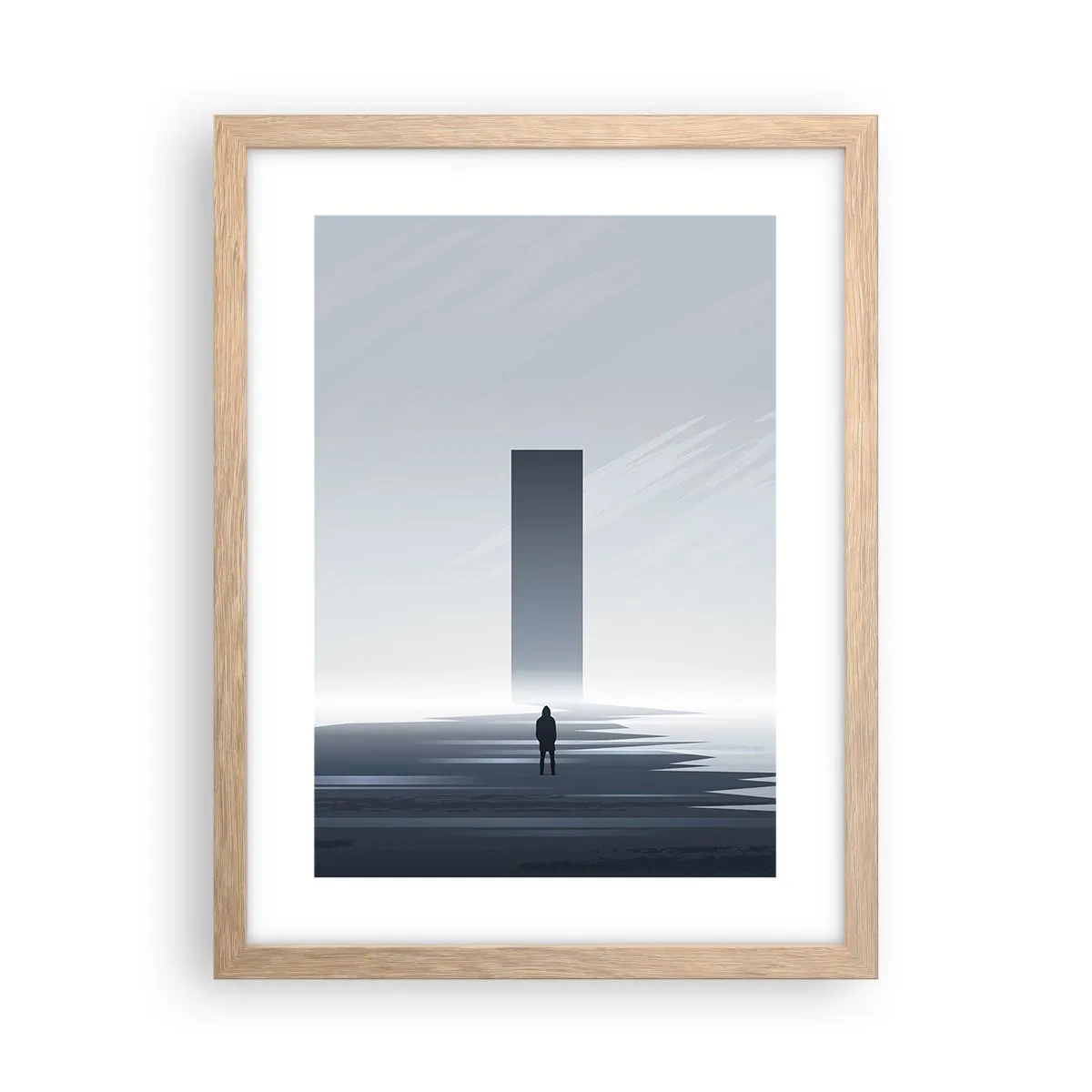 Affiche dans un chêne clair - Poster - Opportunité ou menace ? - 30x40 cm