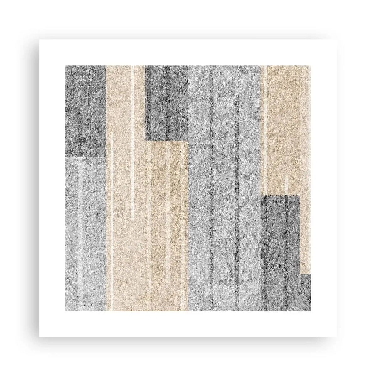 Affiche - Poster - Composition : se tenir droit - 40x40 cm