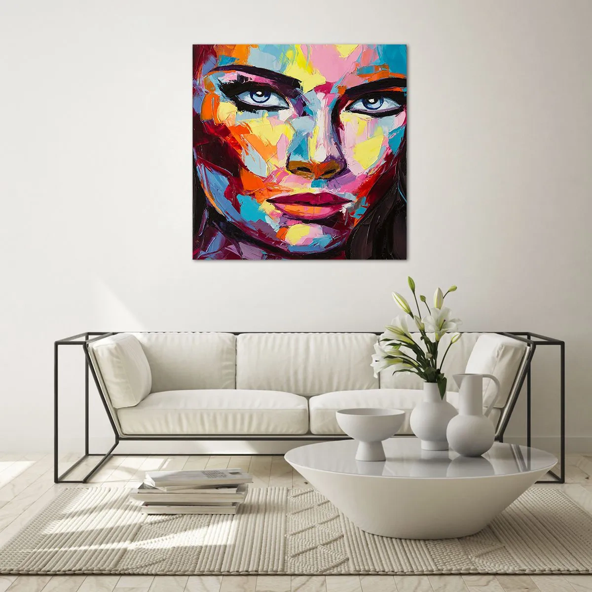 Impression sur verre - Image sur verre - L'âme aussi est colorée - 60x60 cm