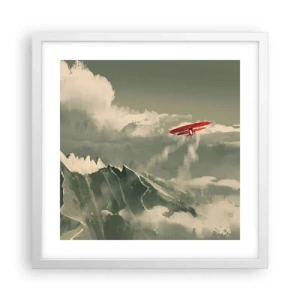 Affiche dans un cadre blanc - Poster - Pionnier intrépide - 40x40 cm