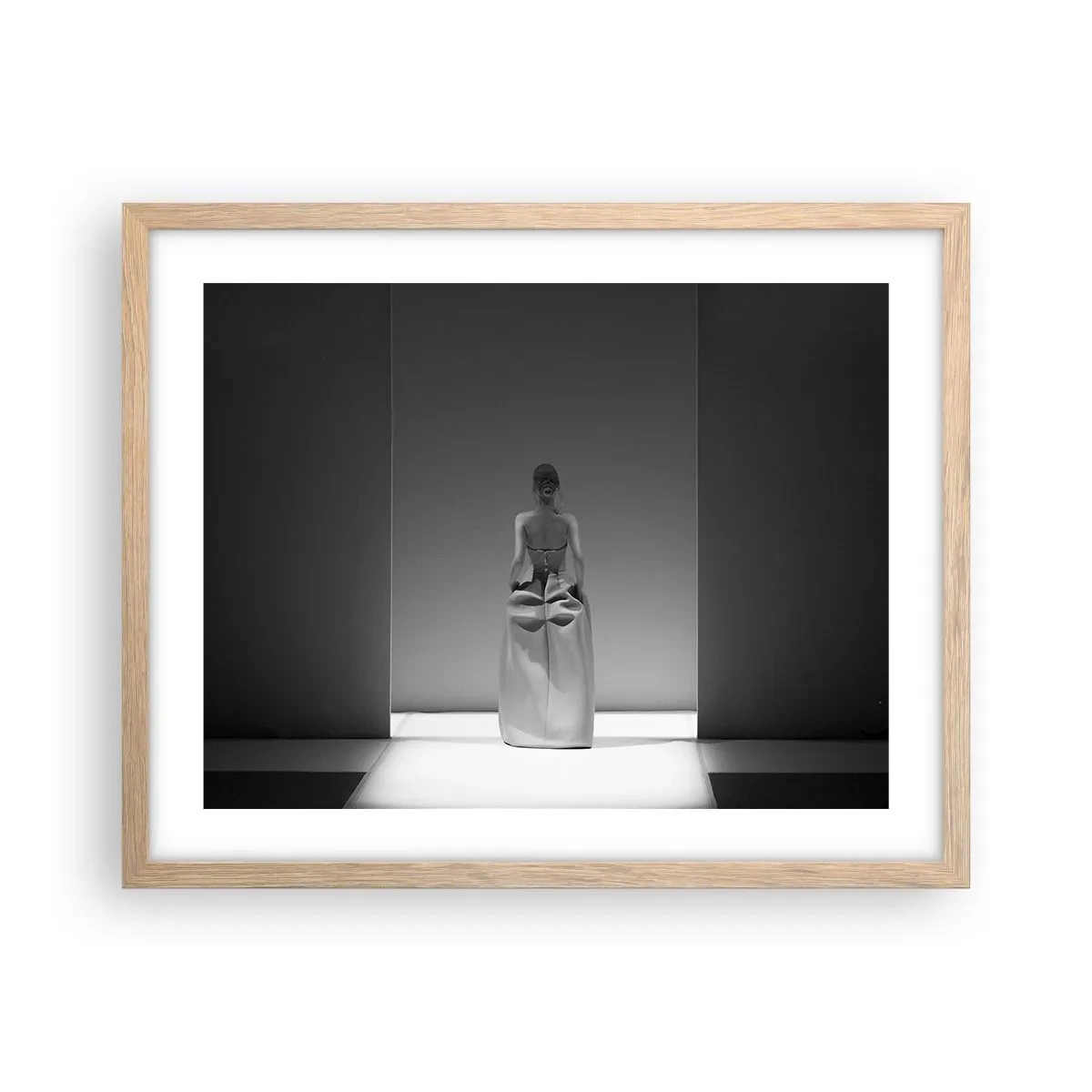 Affiche dans un chêne clair - Poster - Simplicité raffinée - 50x40 cm