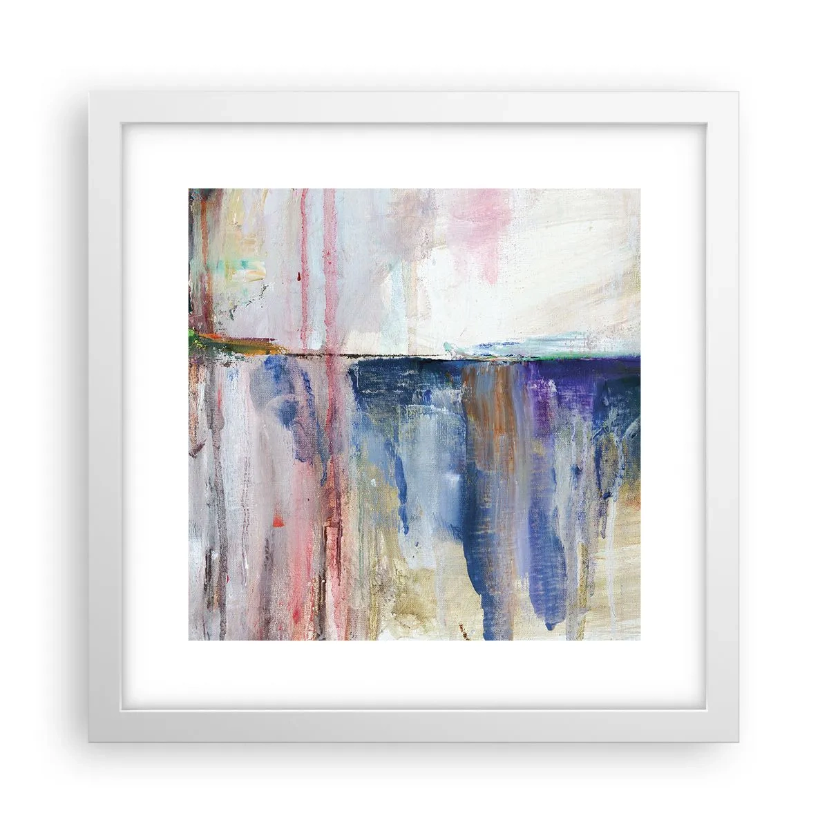 Affiche dans un cadre blanc - Poster - Impressions et associations colorées - 30x30 cm