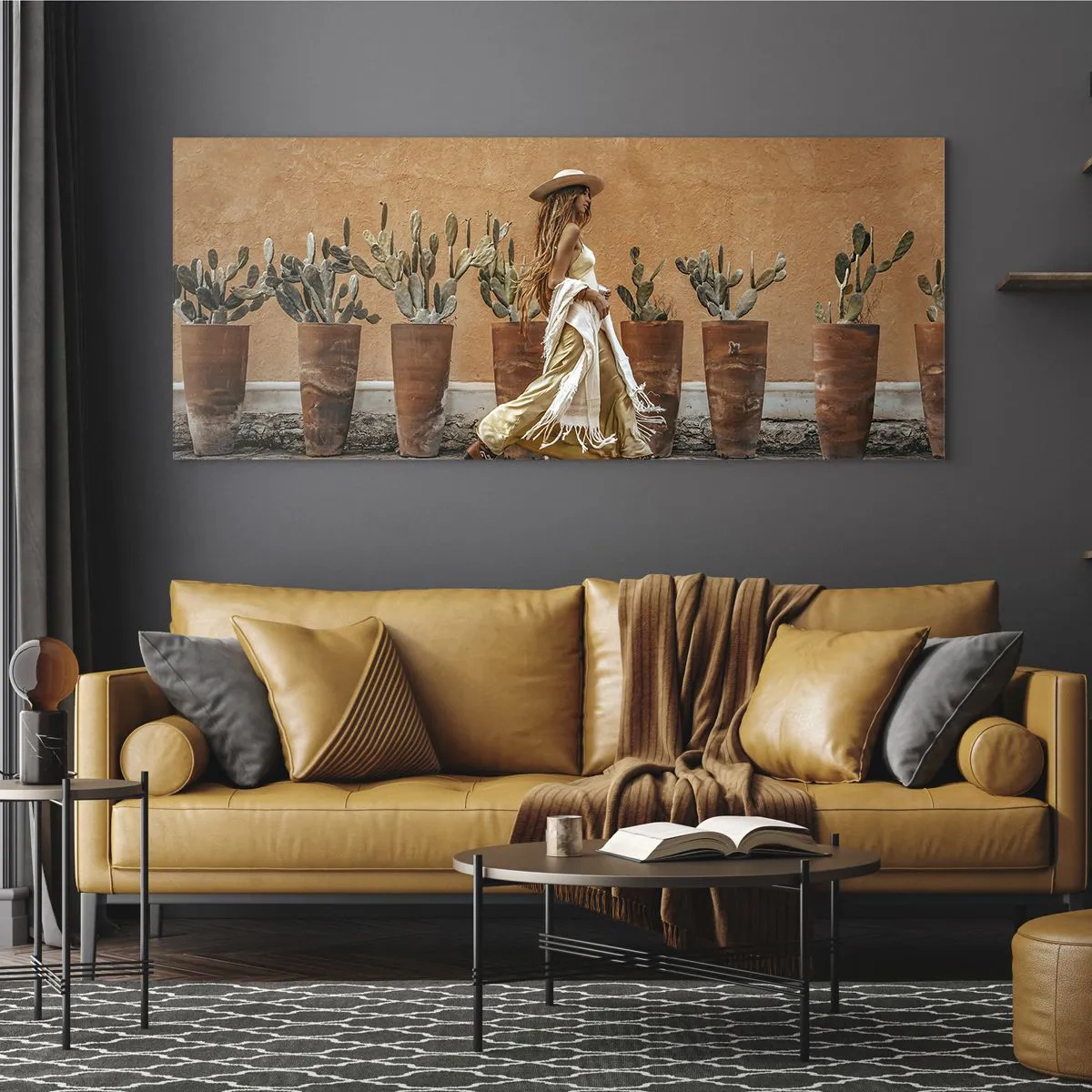 Impression sur verre - Image sur verre - Style hippie - 100x40 cm