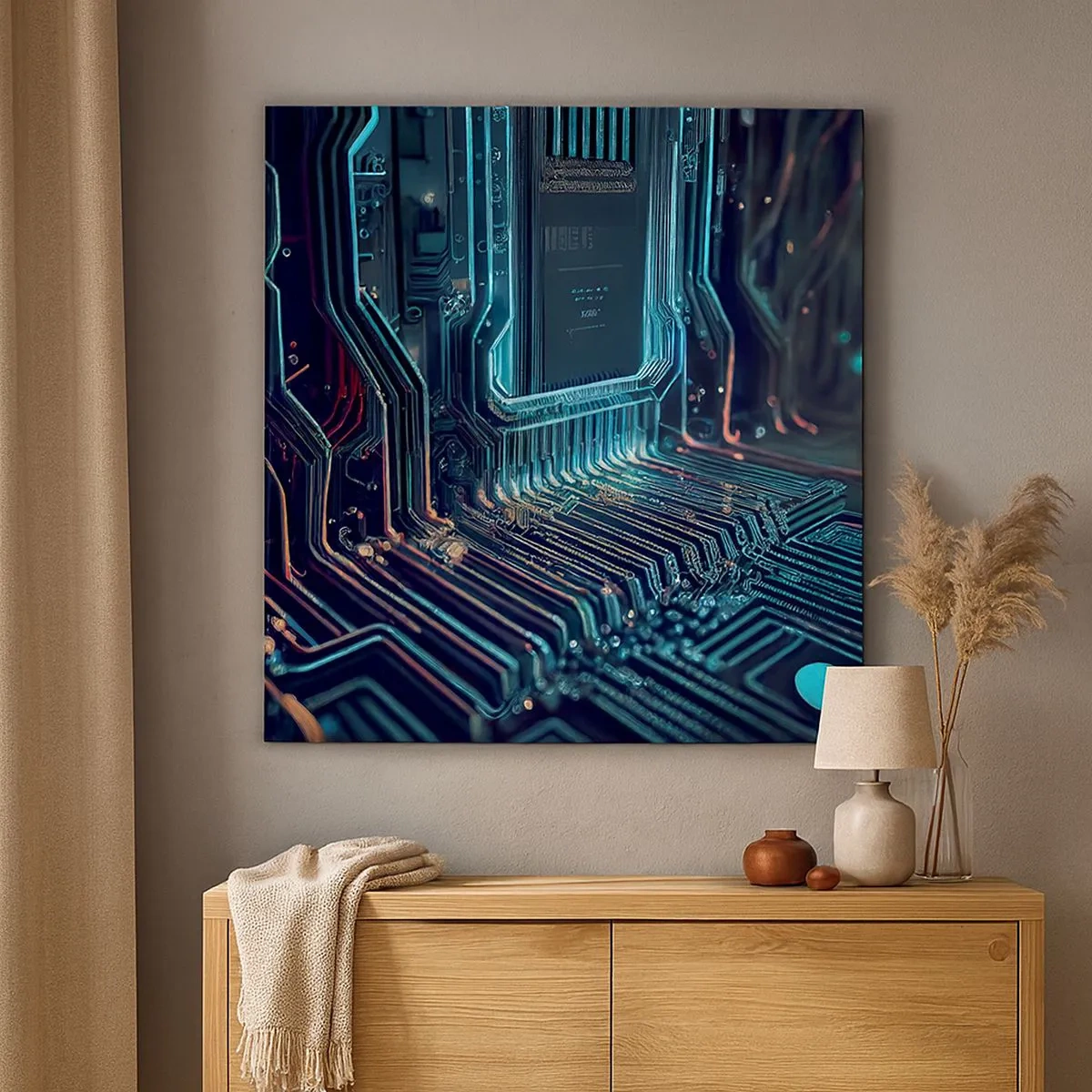 Impression sur toile - Image sur toile - Je pense comme ça… - 30x30 cm