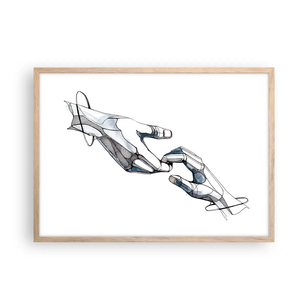 Affiche dans un chêne clair - Poster - Un bon geste - 70x50 cm