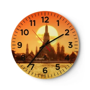 Horloge murale - Pendule murale - Vers le soleil, toujours vers le soleil - 30x30 cm