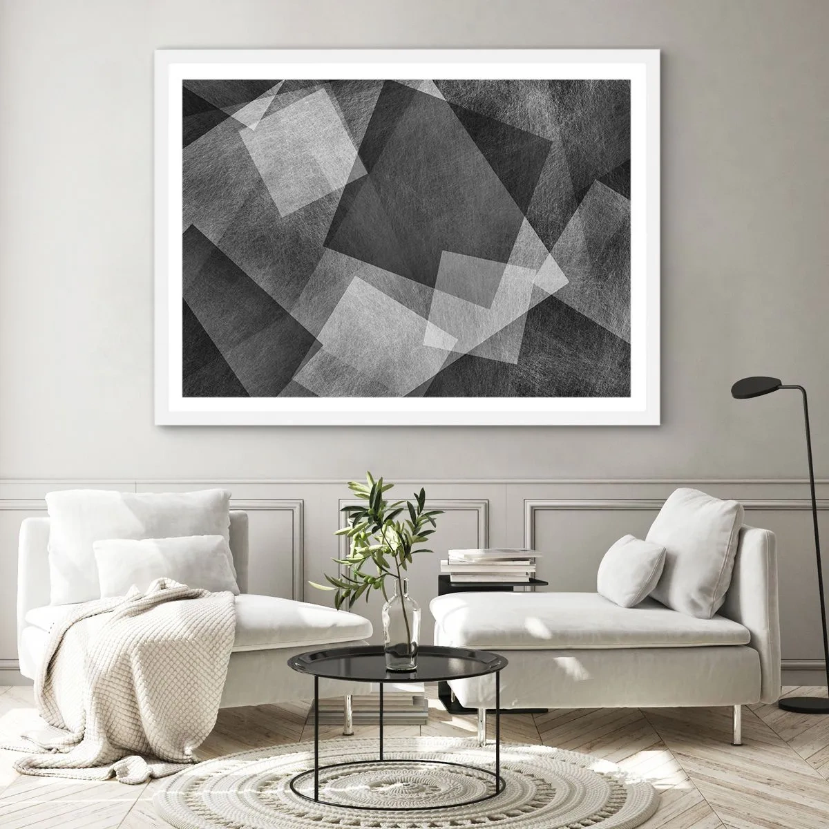 Affiche dans un cadre blanc - Poster - Le symbole éternel de durabilité et d'ordre - 100x70 cm