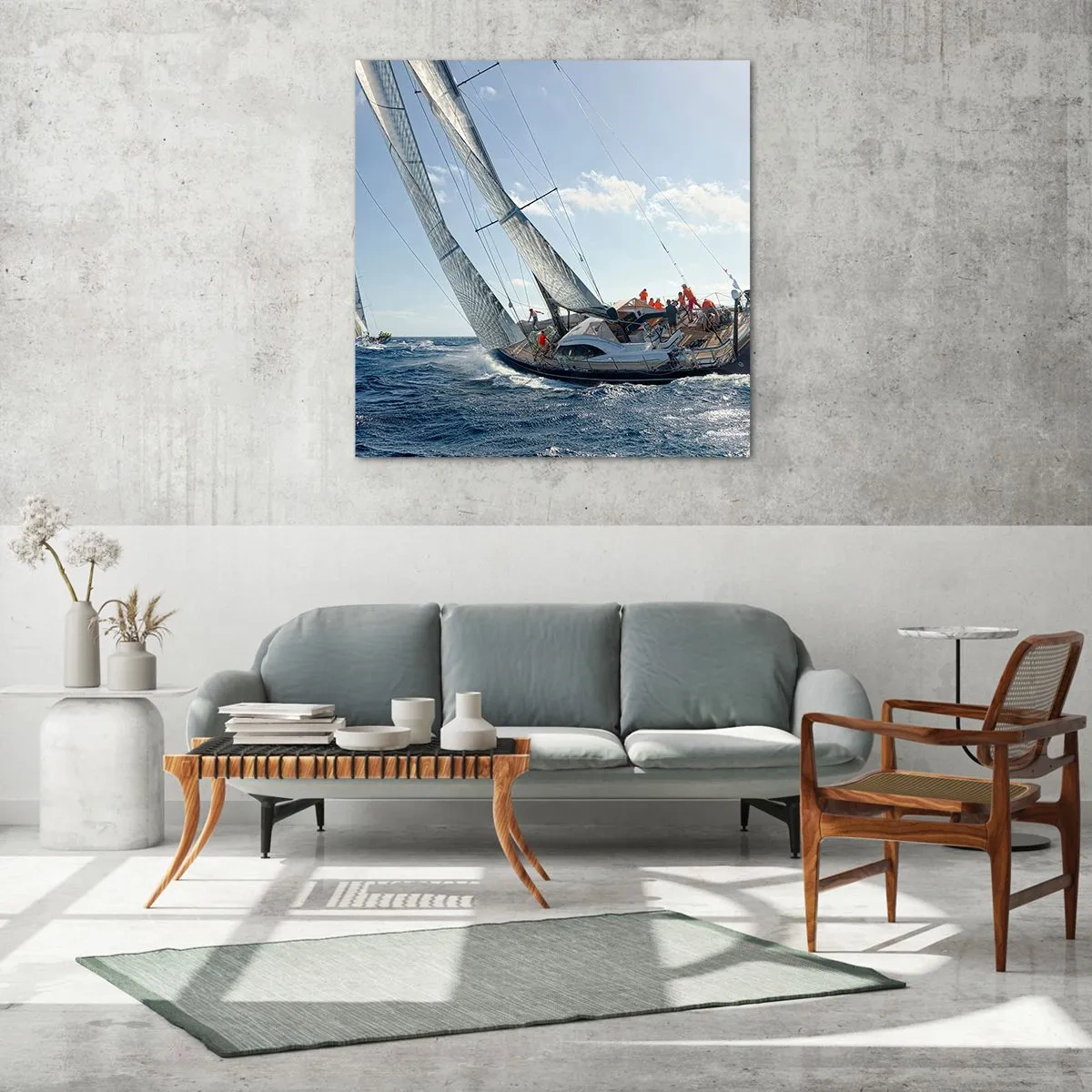 Impression sur verre - Image sur verre - Que le meilleur l'emporte - 50x50 cm
