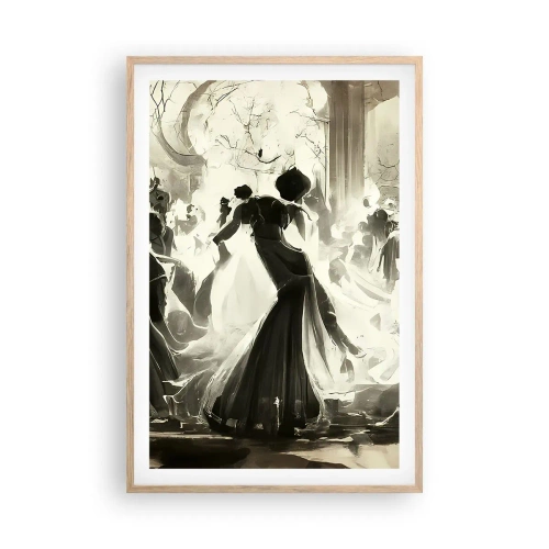 Affiche dans un chêne clair - Poster - La grande mascarade - 61x91 cm