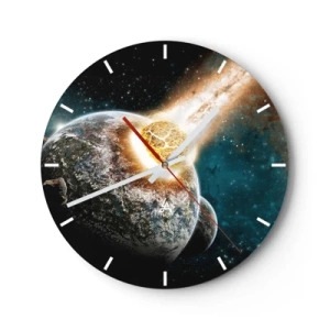 Horloge murale - Pendule murale - Destruction ou naissance? - 40x40 cm