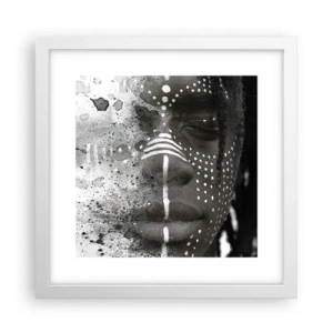 Affiche dans un cadre blanc - Poster - Découvrez l'esprit primal - 30x30 cm