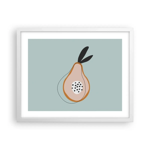 Affiche dans un cadre blanc - Poster - Pénétrer la nature des choses - 50x40 cm