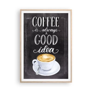 Affiche dans un chêne clair - Poster - Bien sûr! - 70x100 cm