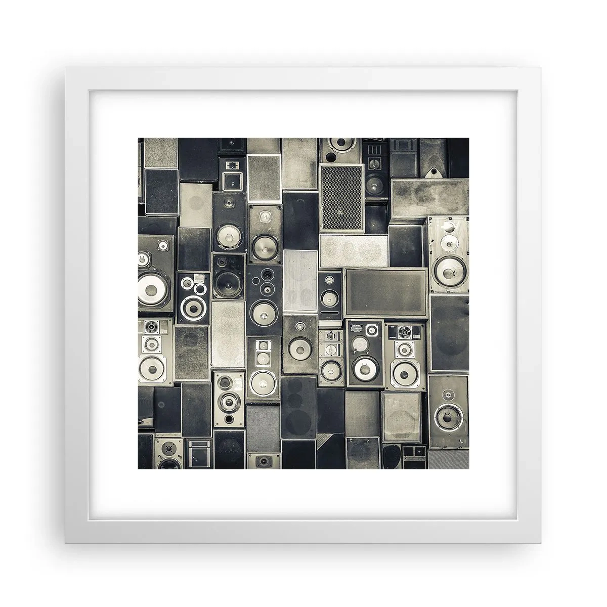 Affiche dans un cadre blanc - Poster - Tout va bien - 30x30 cm